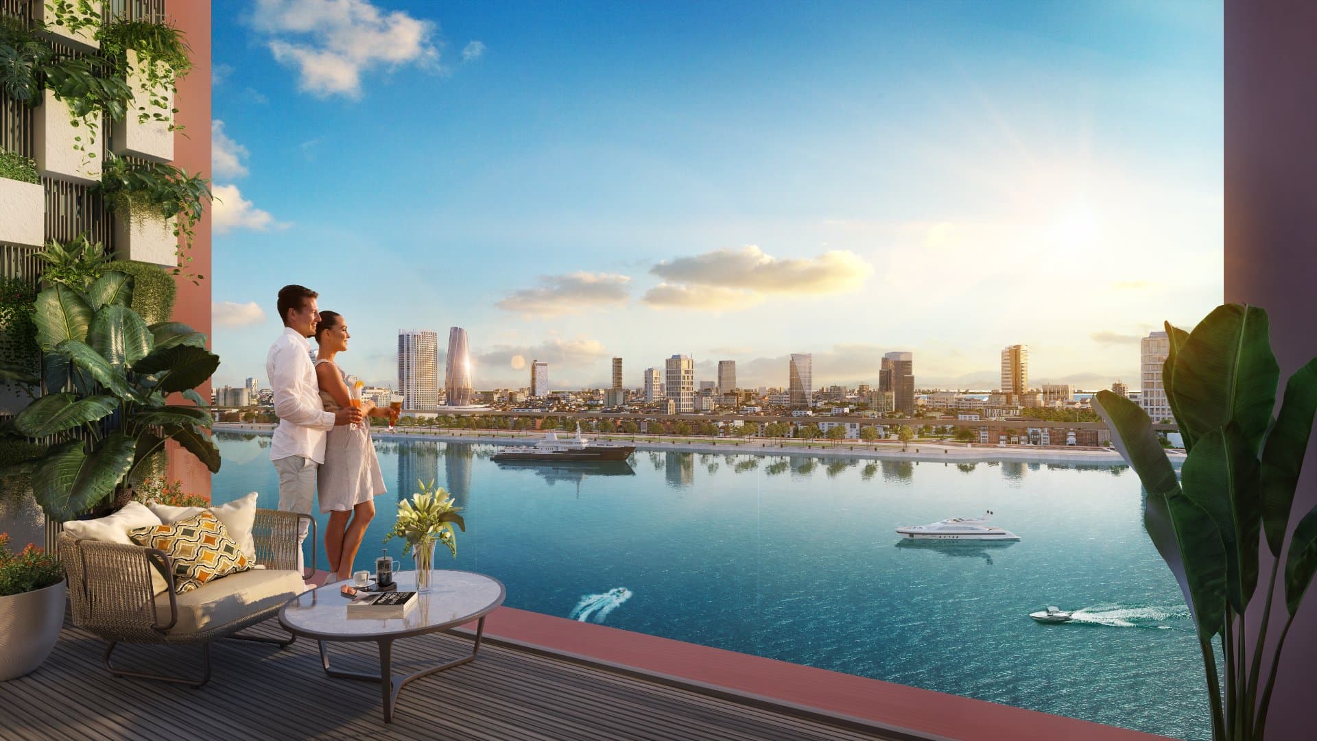 Không gian sống với tầm nhìn đẳng cấp của các dự án căn hộ ven sông Hàn. Ảnh: Sun Property.