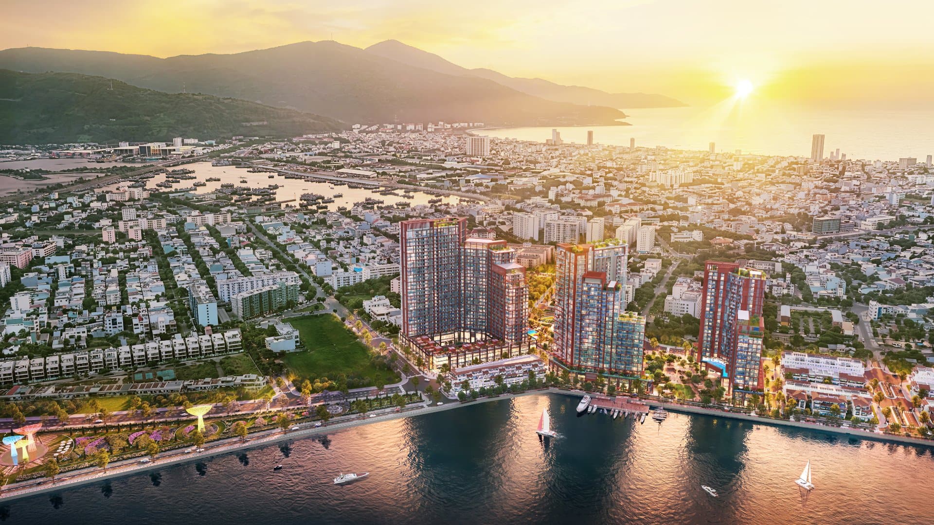 Quần thể Sun Symphony Residence. Ảnh: Sun Property
